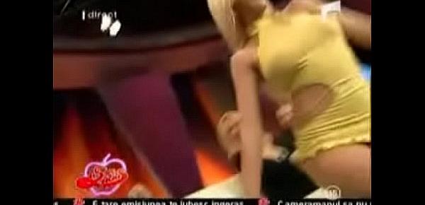  Natasha hot striptease on live TV